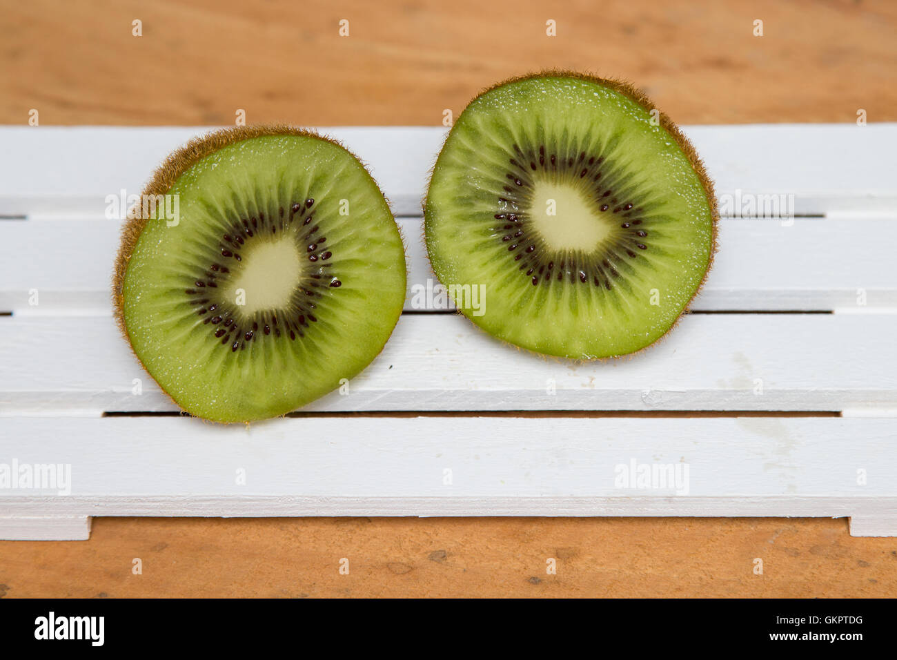 Kiwi verde. Close-up Foto Stock