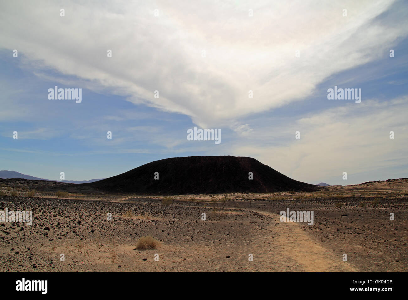 Amboy cratere spento di Route 66 nello stato della California Foto Stock
