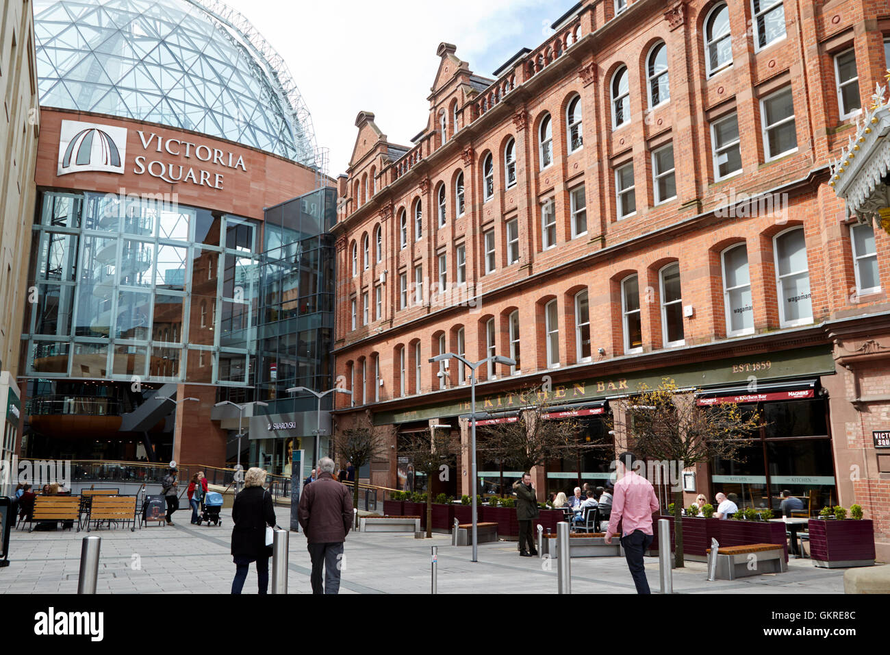 Victoria Square Shopping Centre e la cucina bar Belfast City Centre Foto Stock