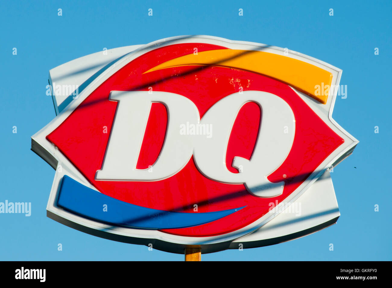 Dairy Queen ice cream sign Foto Stock