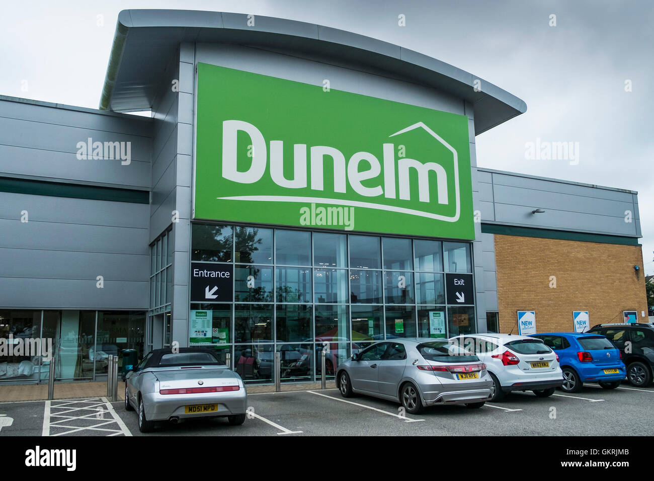 Dunelm. Una grande uscita di vendita al dettaglio in Truro in Cornovaglia. Foto Stock