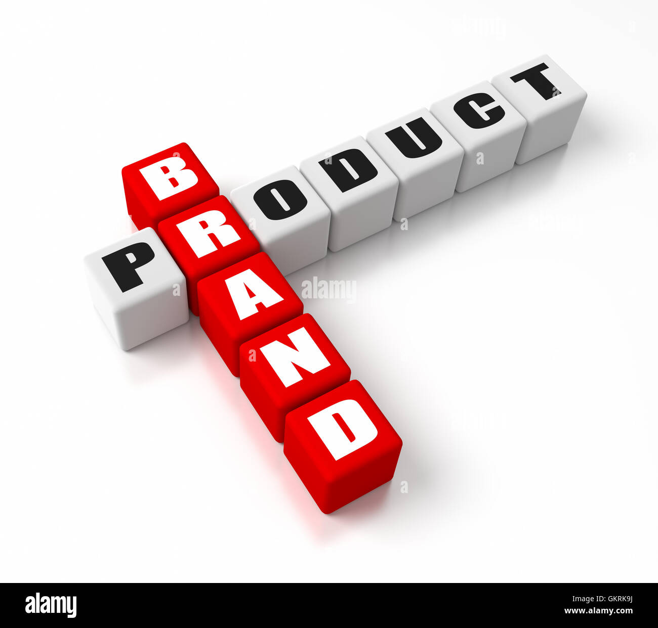 Prodotto di marca Foto Stock
