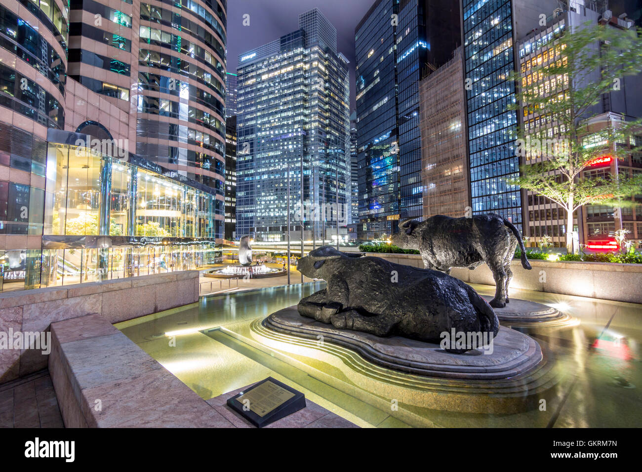 Exchange Square, Central, Hong Kong Foto Stock