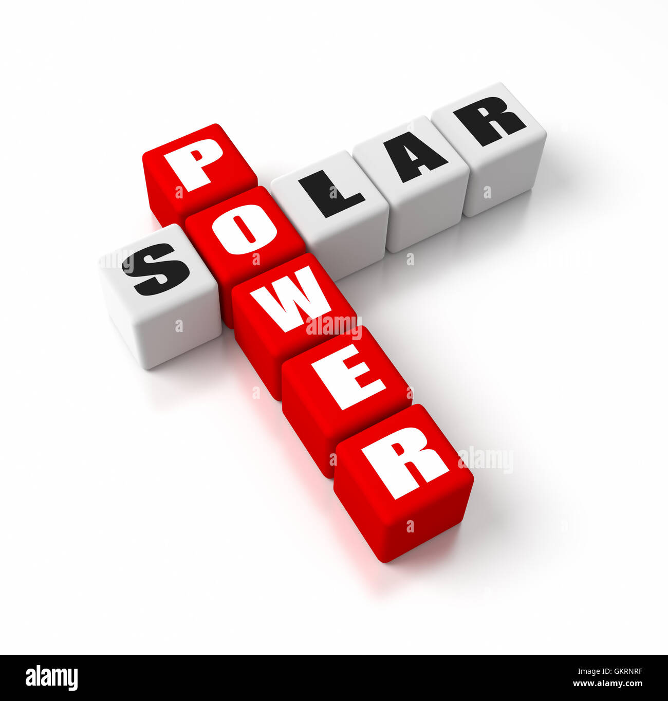 Energia solare Foto Stock