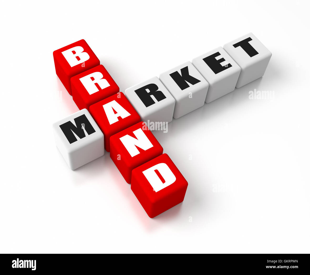 Mercato di marca Foto Stock