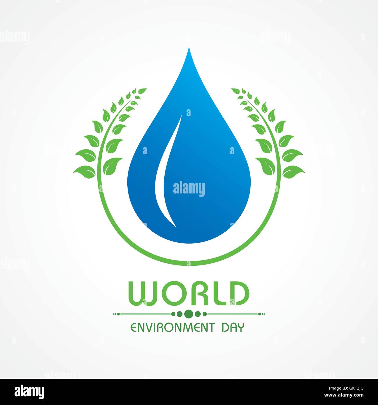Creative Giornata Mondiale dell Ambiente vettore di messaggio di saluto Illustrazione Vettoriale