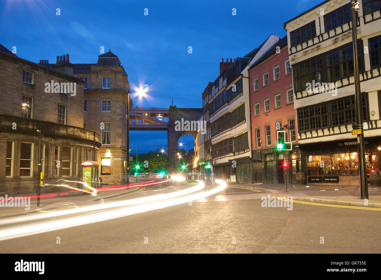 Antico edificio storico permanente sulla Sandhill in banchina area di Newcastle, Tyne and Wear Foto Stock