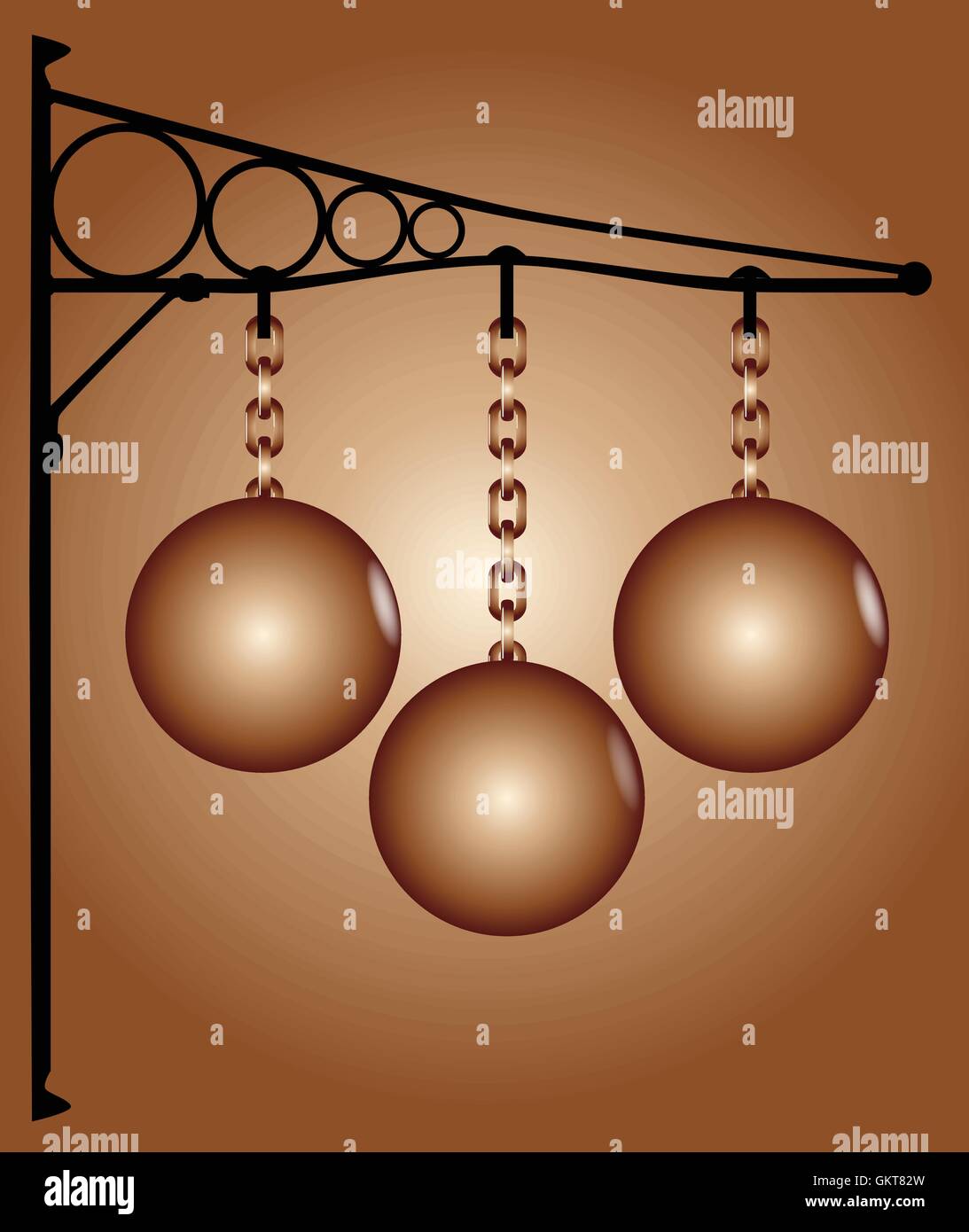 Simbolo Pawnbroker Illustrazione Vettoriale