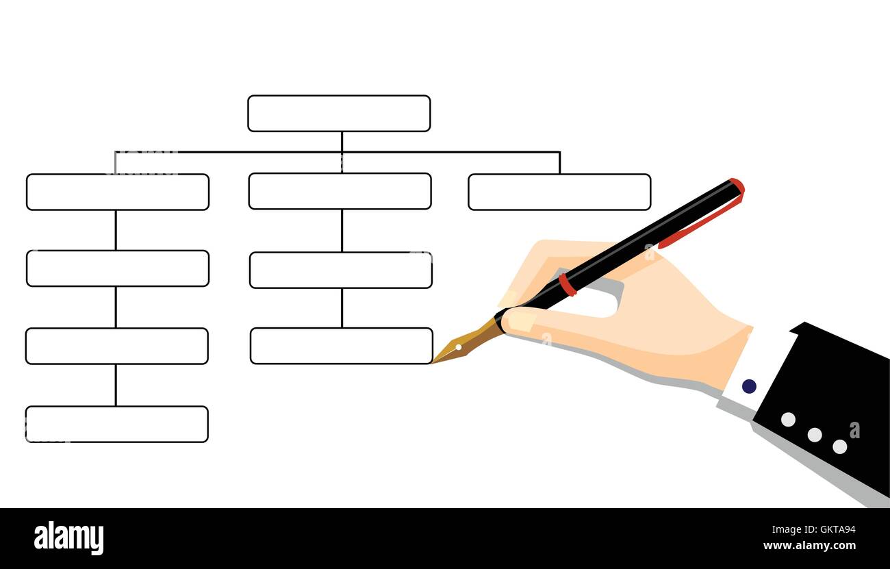 Organigramma Illustrazione Vettoriale