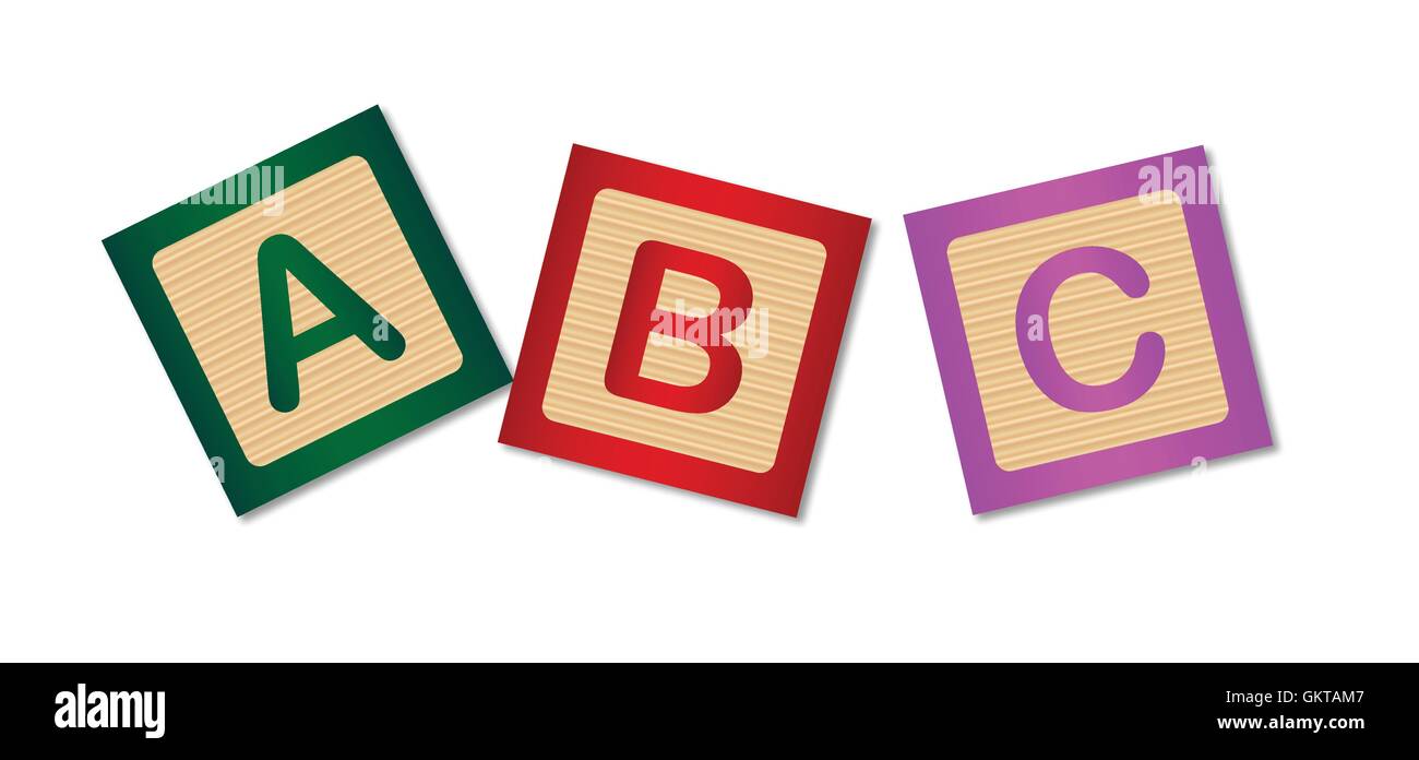 Blocchetti di ABC Illustrazione Vettoriale