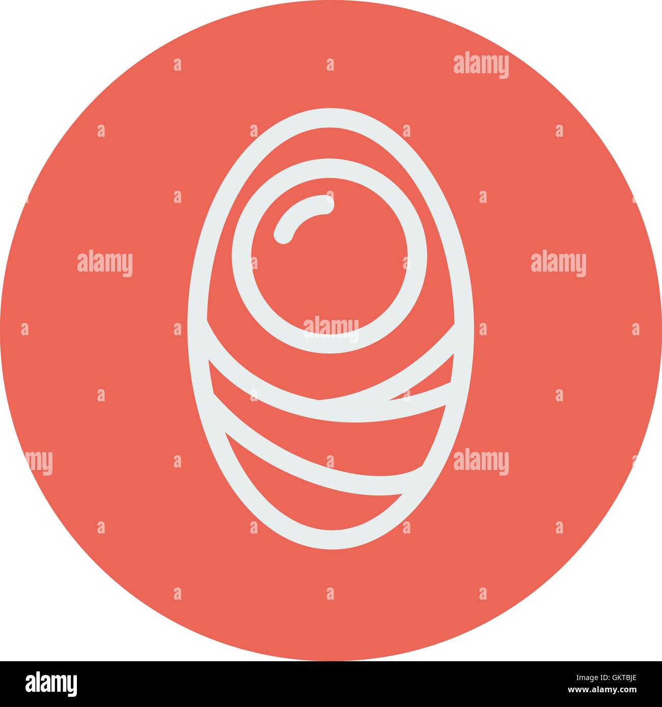 Cellula umana thin line icona Illustrazione Vettoriale