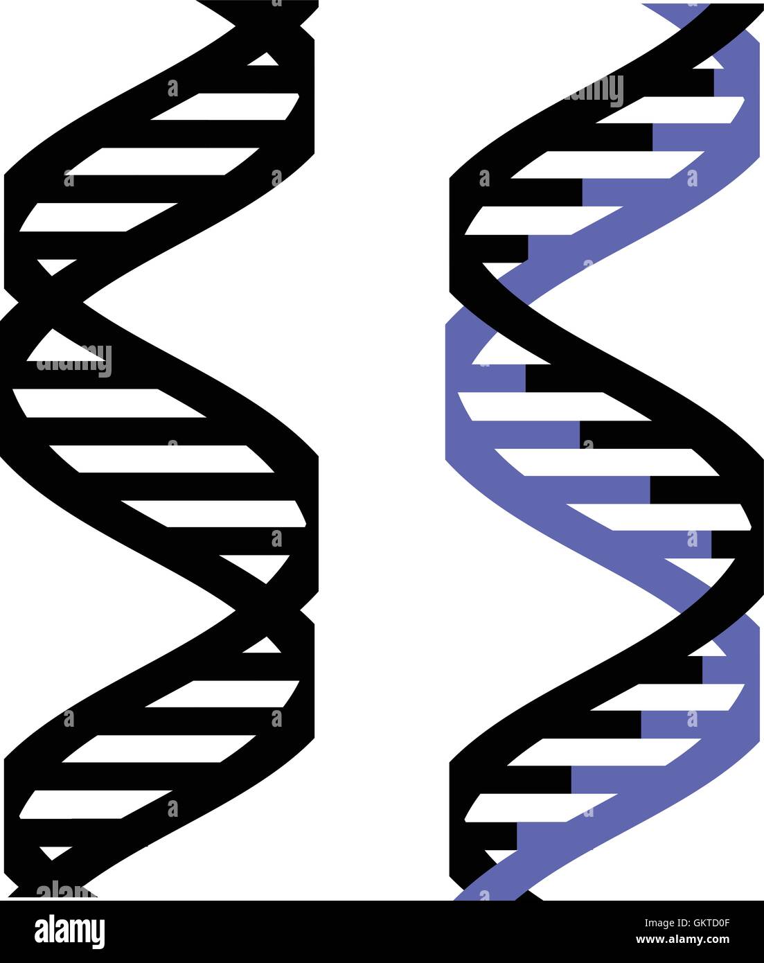 Icona del DNA Illustrazione Vettoriale