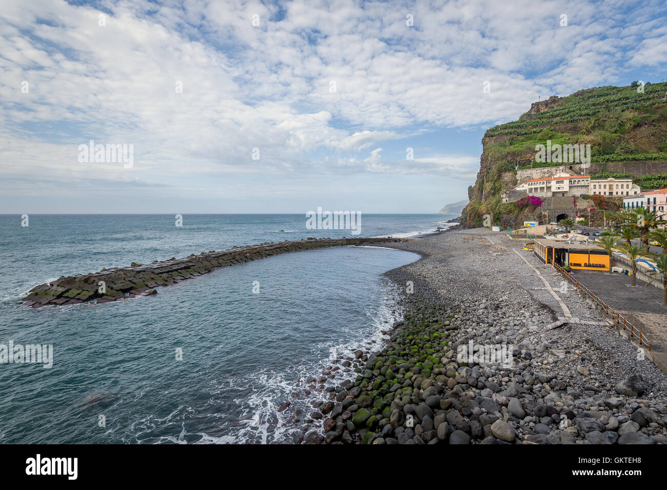 Pinta do Sol Bay, l'isola di Madeira. Foto Stock