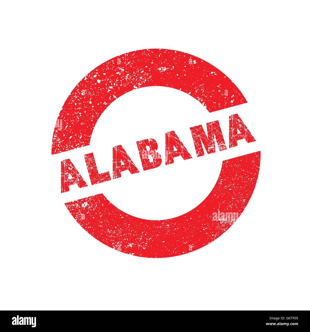 Gomma timbro inchiostro Alabama Illustrazione Vettoriale