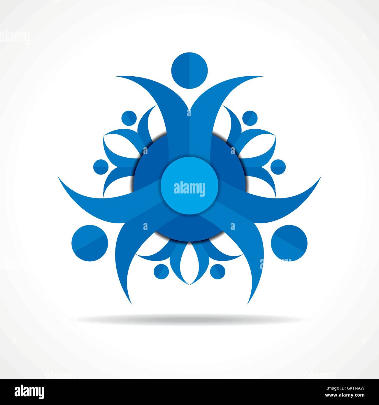 Concetto di lavoro di squadra - gruppo di persone vettore di stock Illustrazione Vettoriale