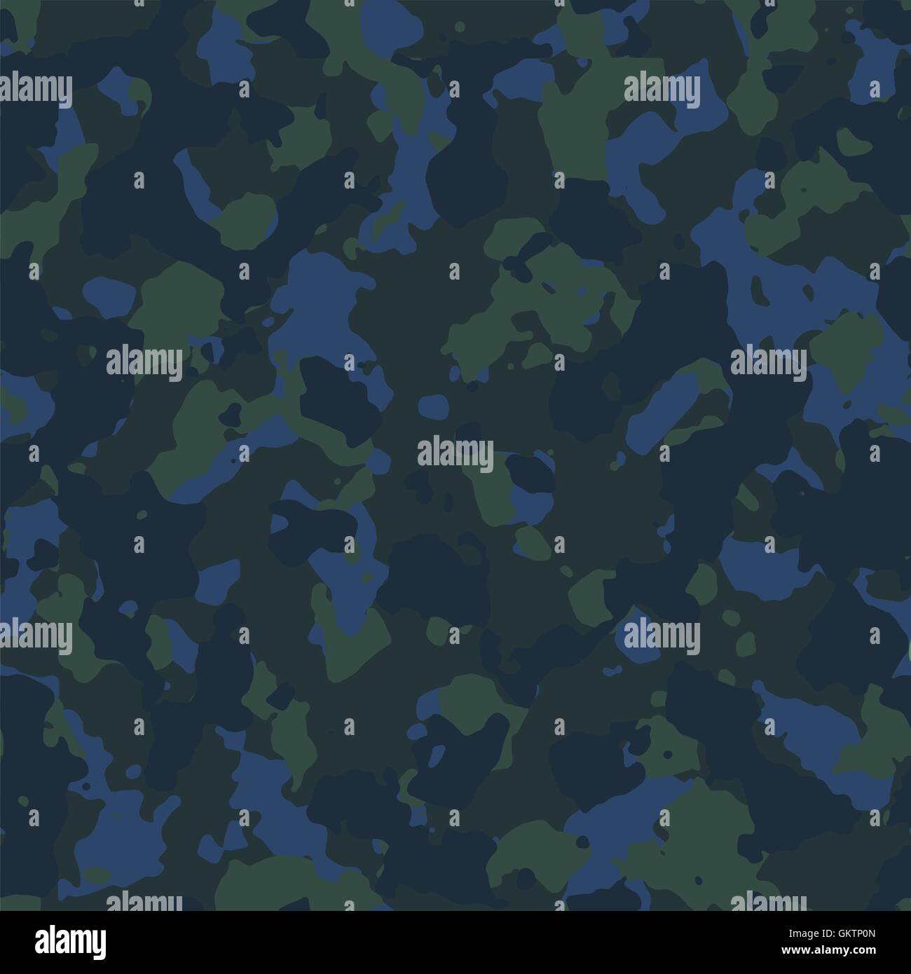 Bosco perfetta blu scuro modello camouflage Illustrazione Vettoriale