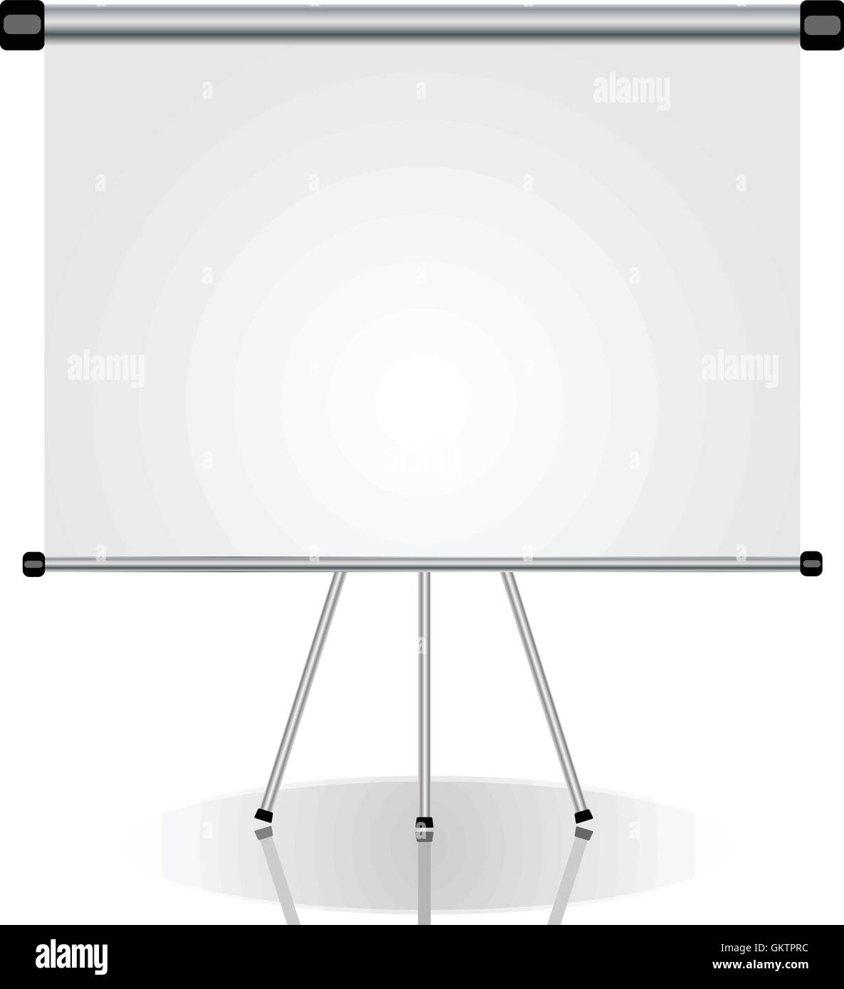 Schermo di proiezione Illustrazione Vettoriale