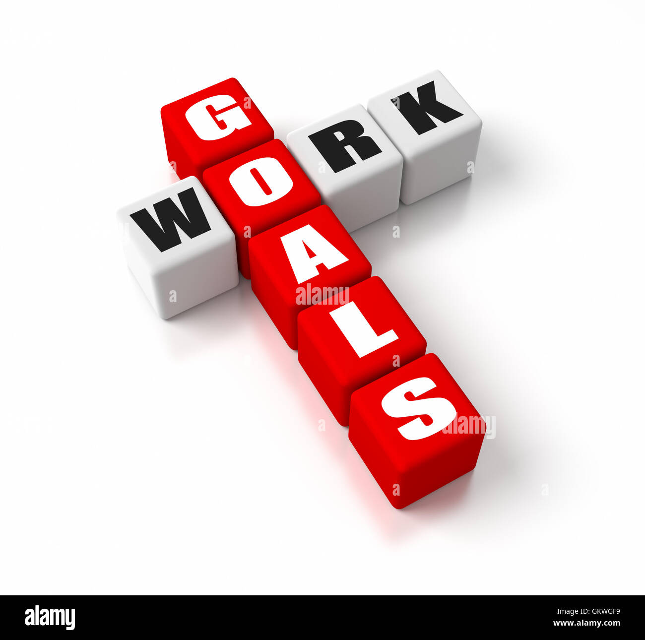 Lavoro obiettivi rosso Foto Stock