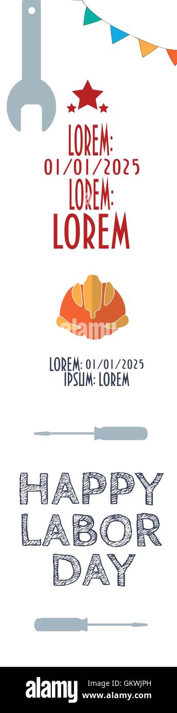 La giornata del lavoro vendita testo con fondo oro. La giornata del lavoro promozione. La giornata del lavoro di vendita. La giornata del lavoro promozione. Illustrazione Vettoriale