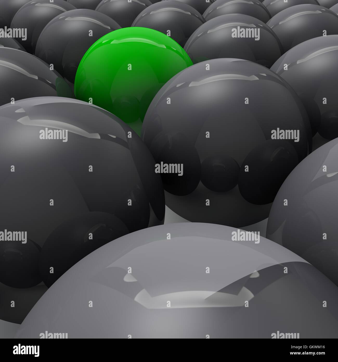 Un gruppo di sfere Foto Stock