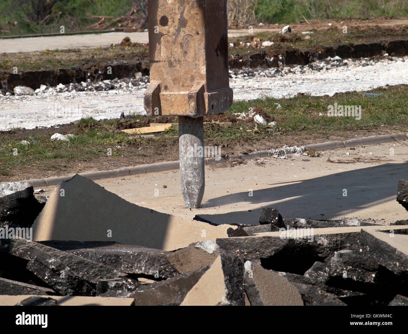 Braccio martello pneumatico Foto stock - Alamy