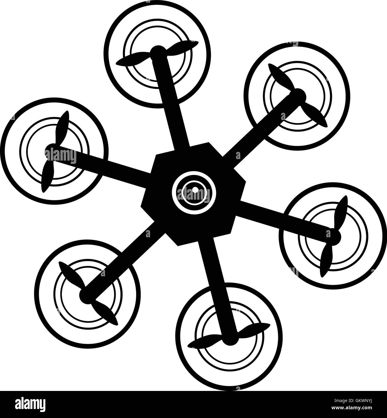Drone Illustrazione Vettoriale