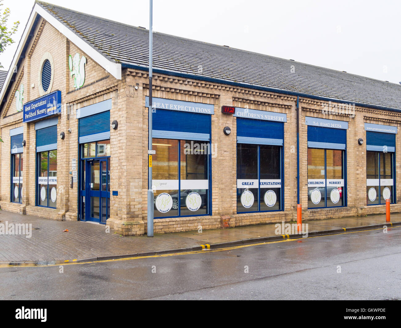 Grandi aspettative di un grande pre-scuola vivaio in Middlesbrough Cleveland England Regno Unito Foto Stock