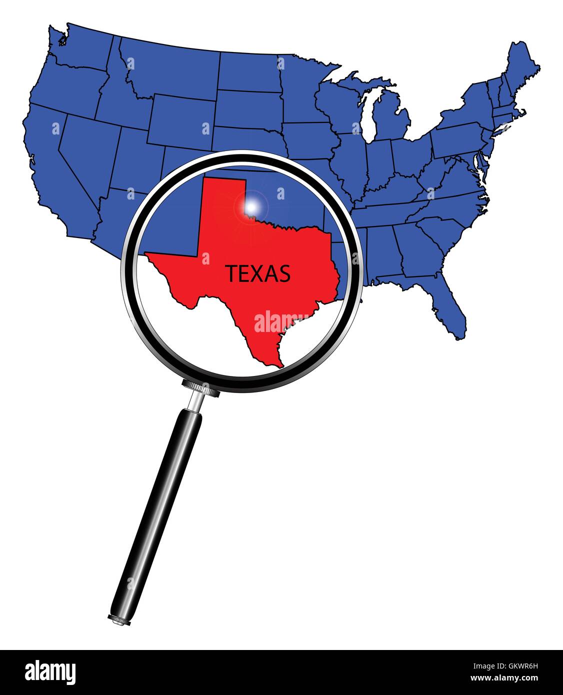 Texas Illustrazione Vettoriale