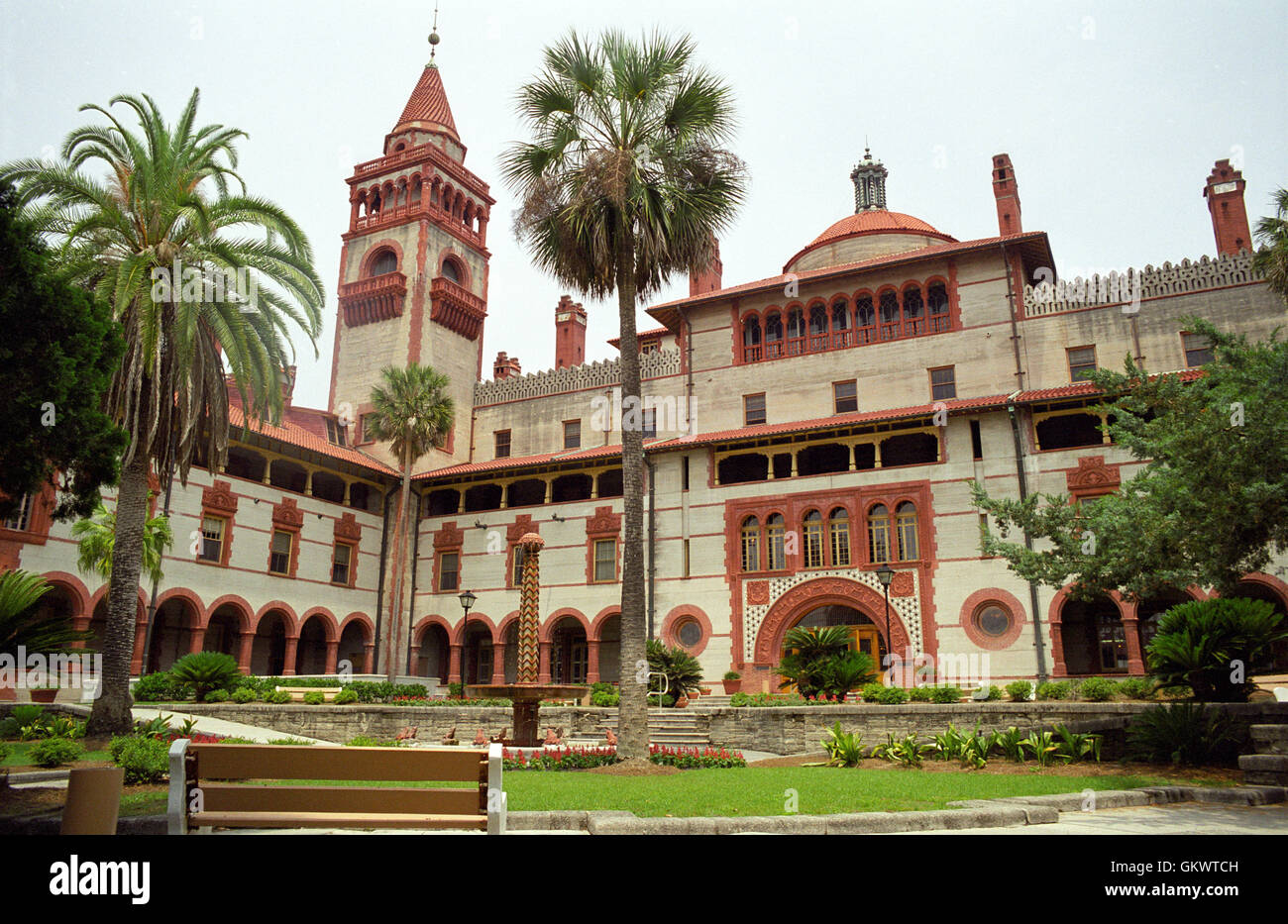 Flagler College, situato in Sant'Agostino, Florida, è costruito attorno a lui Ponce de León Hotel, originariamente costruito nel 1888. Foto Stock