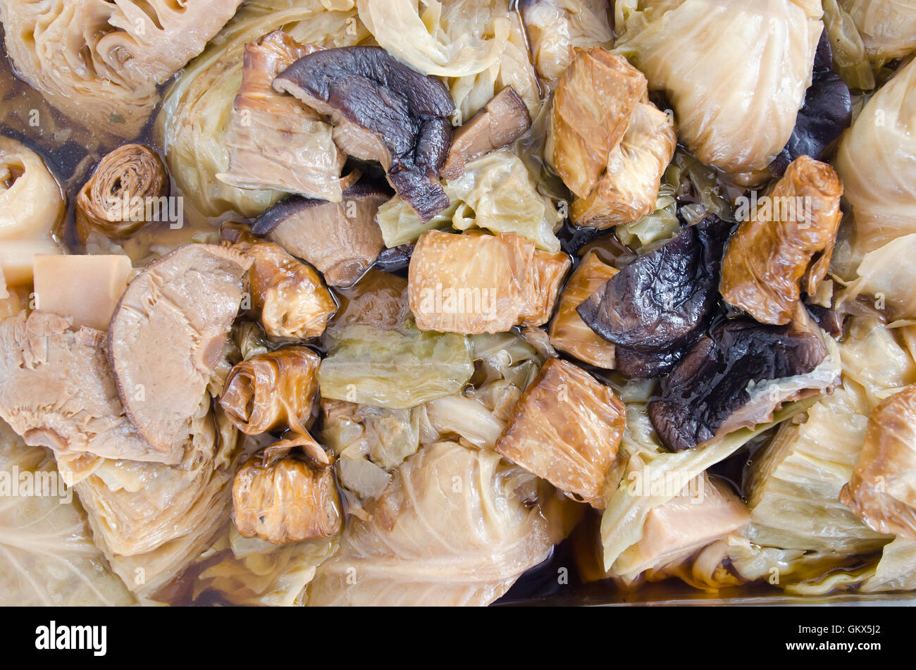 Tom Jab Chai stufare in cinese, Misto di verdure e tofu e carne di maiale - Thai famosa cucina Foto Stock