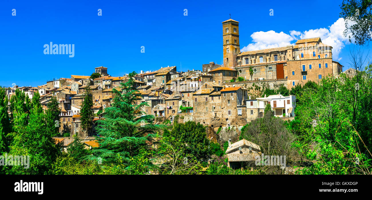 Il borgo medievale Sutri - Provincia di Viterbo, Italia Foto Stock