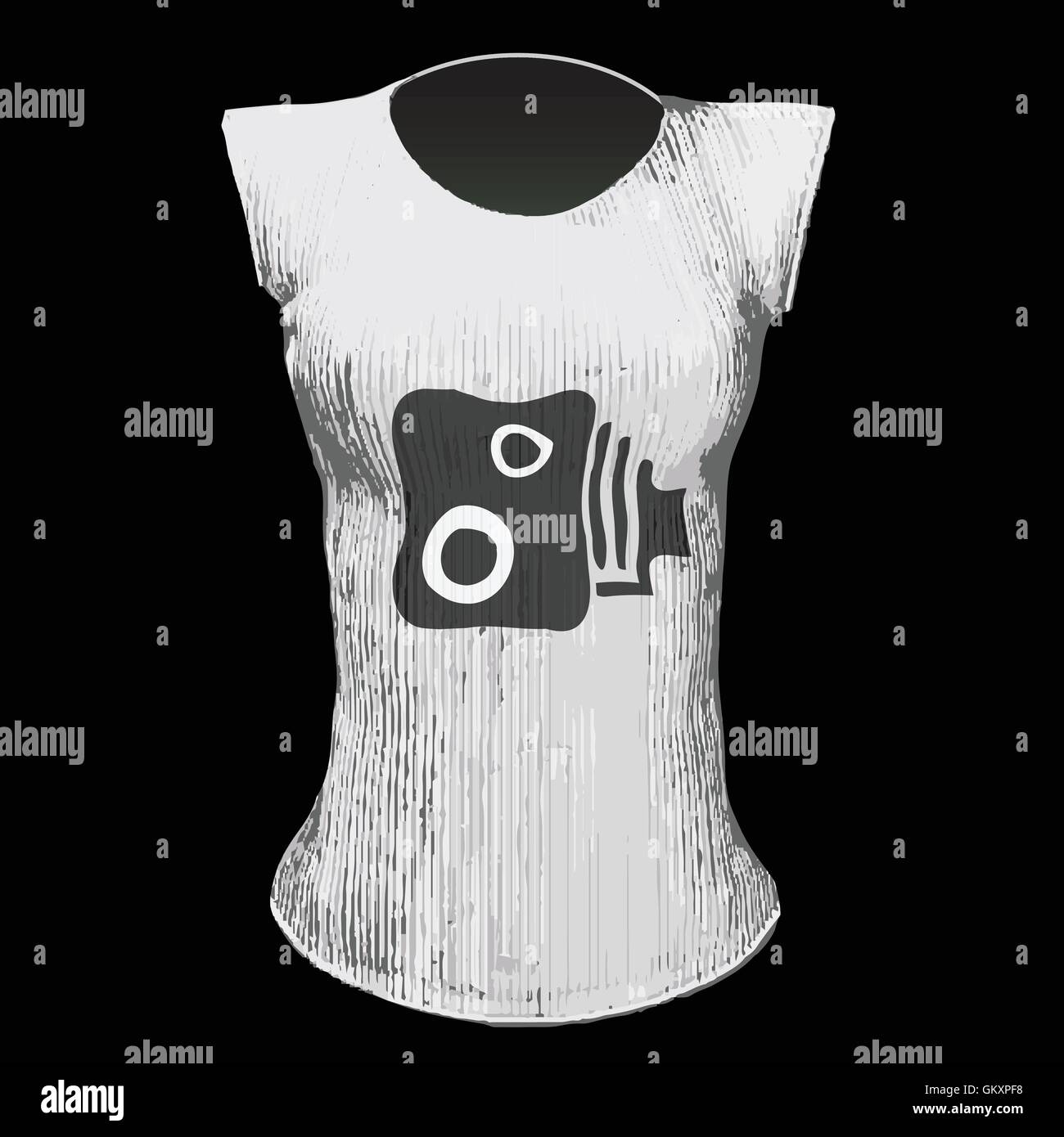 Fotocamera velocità T Shirt Illustrazione Vettoriale