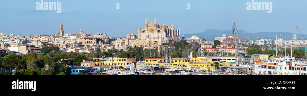 La seu Cathedral in Palma de Mallorca, Spagna. Foto Stock