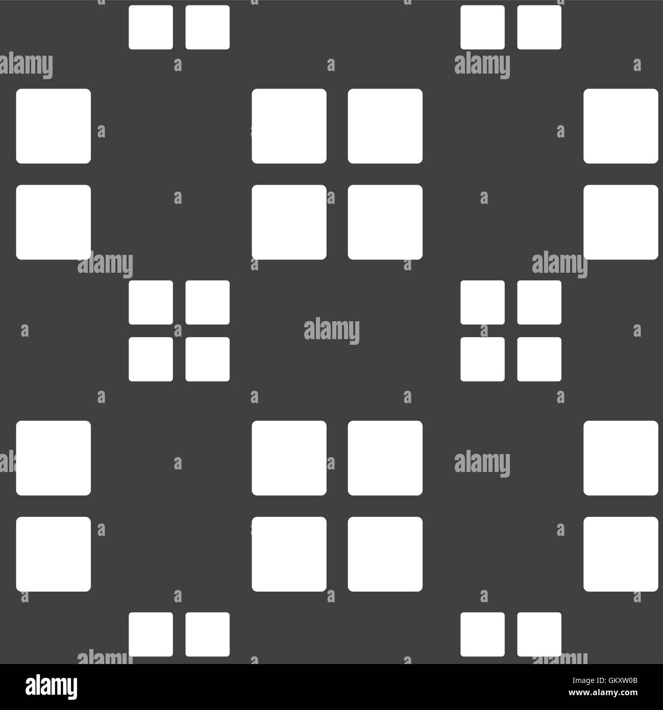 Menu Elenco, contenuti vista icona opzioni segno. Seamless pattern su uno sfondo grigio. Vettore Illustrazione Vettoriale