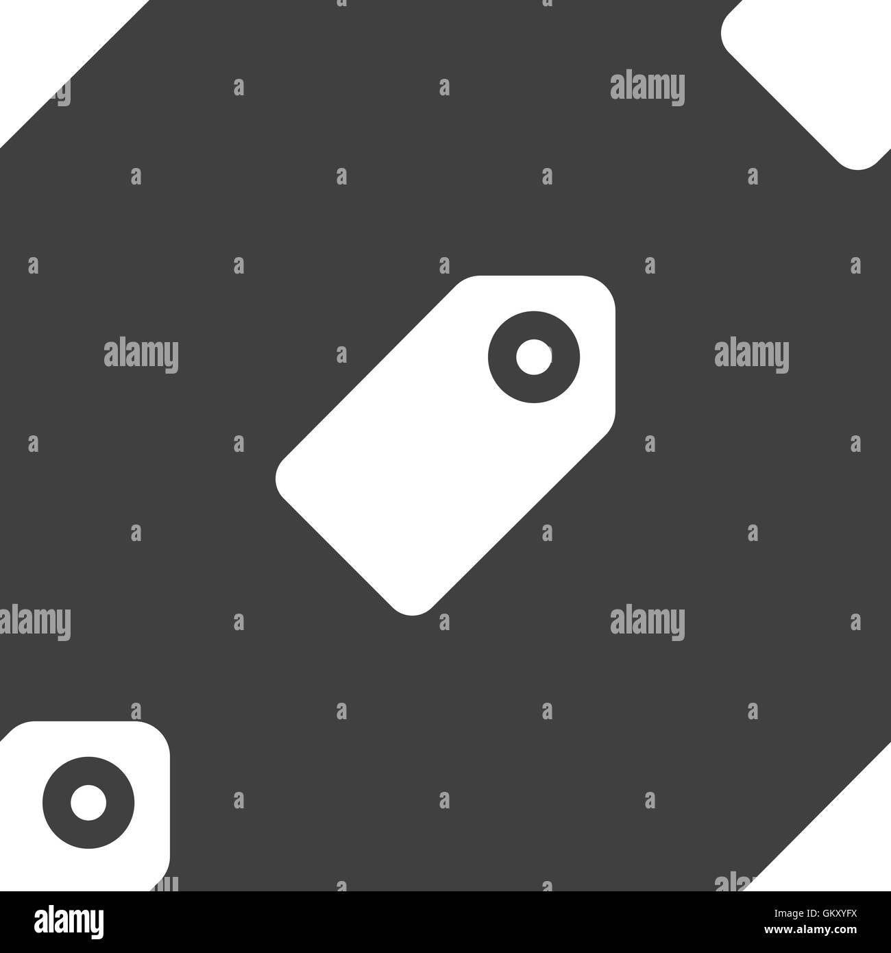 Offerta speciale marchio icona segno. Seamless pattern su uno sfondo grigio. Vettore Illustrazione Vettoriale