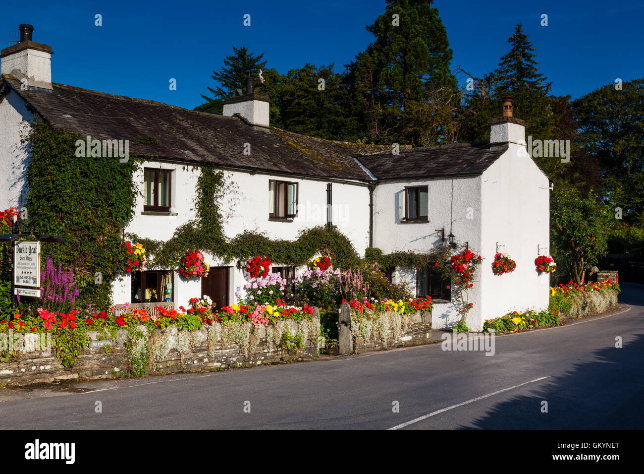 Anno di fibbia Guest House a Near Sawrey, vicino Hawkshead, Lake District, Cumbria Foto Stock