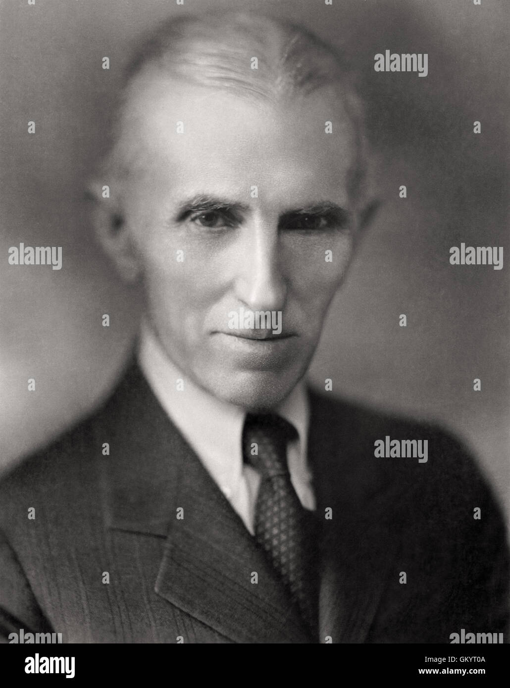 Nikola Tesla ritratto di Napoleone Sarony Foto Stock
