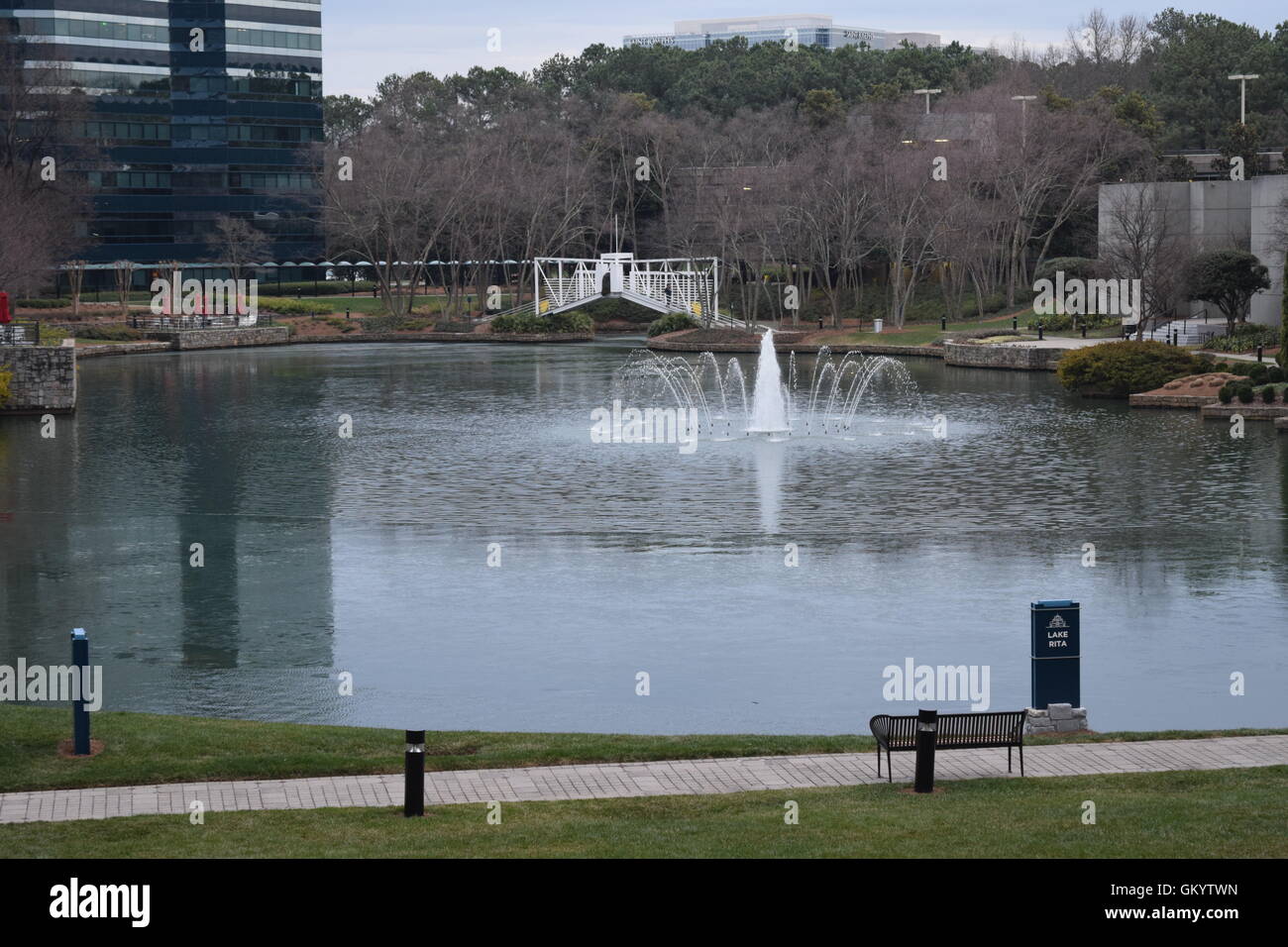 Il lago di Rita al Concourse Atlanta GA USA Foto Stock