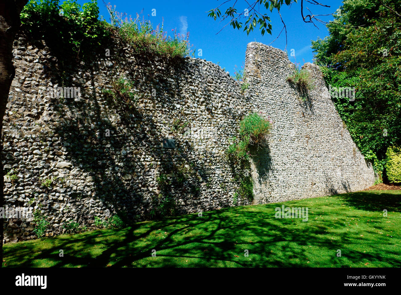 WOLVESLEY mura del castello Foto Stock