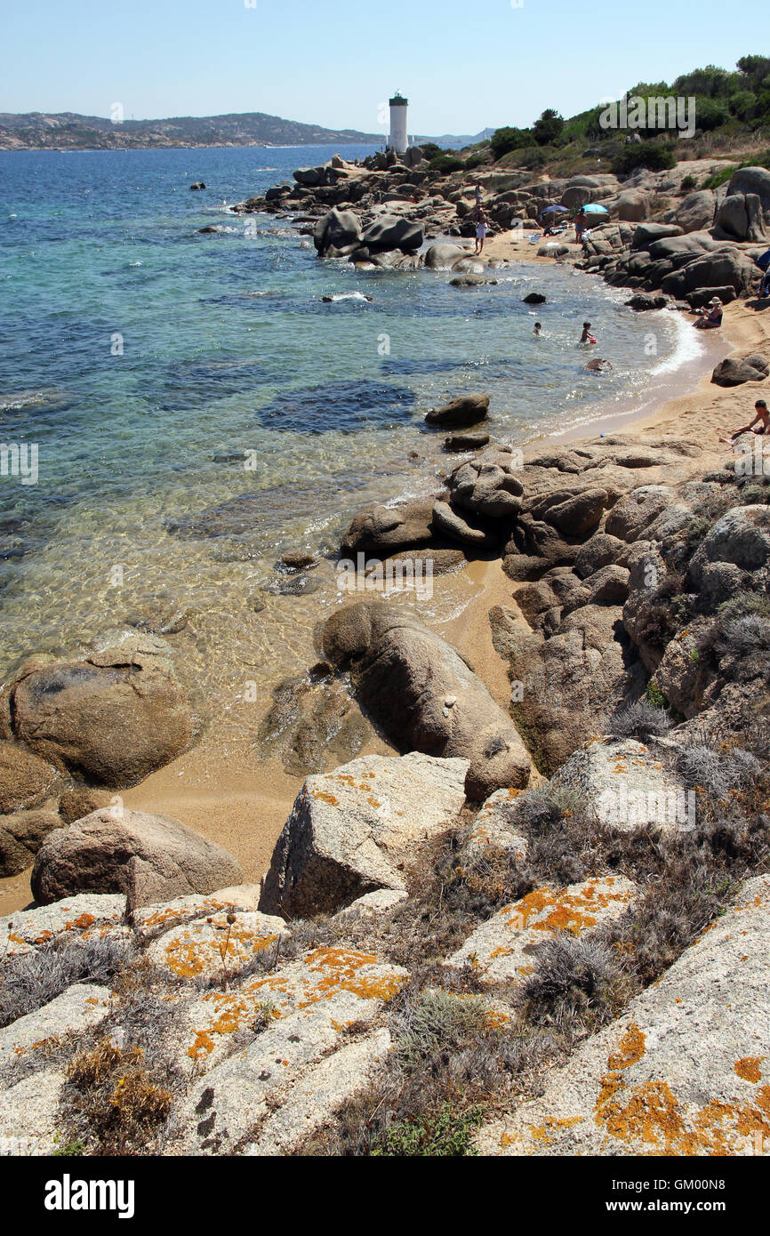 Porto Faro calette, Palau Sardegna Foto Stock