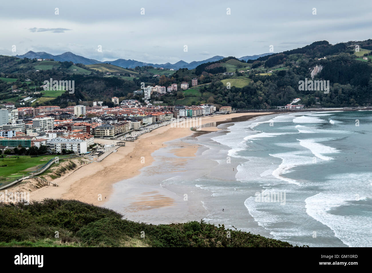 Spiaggia di Zarautz Foto Stock