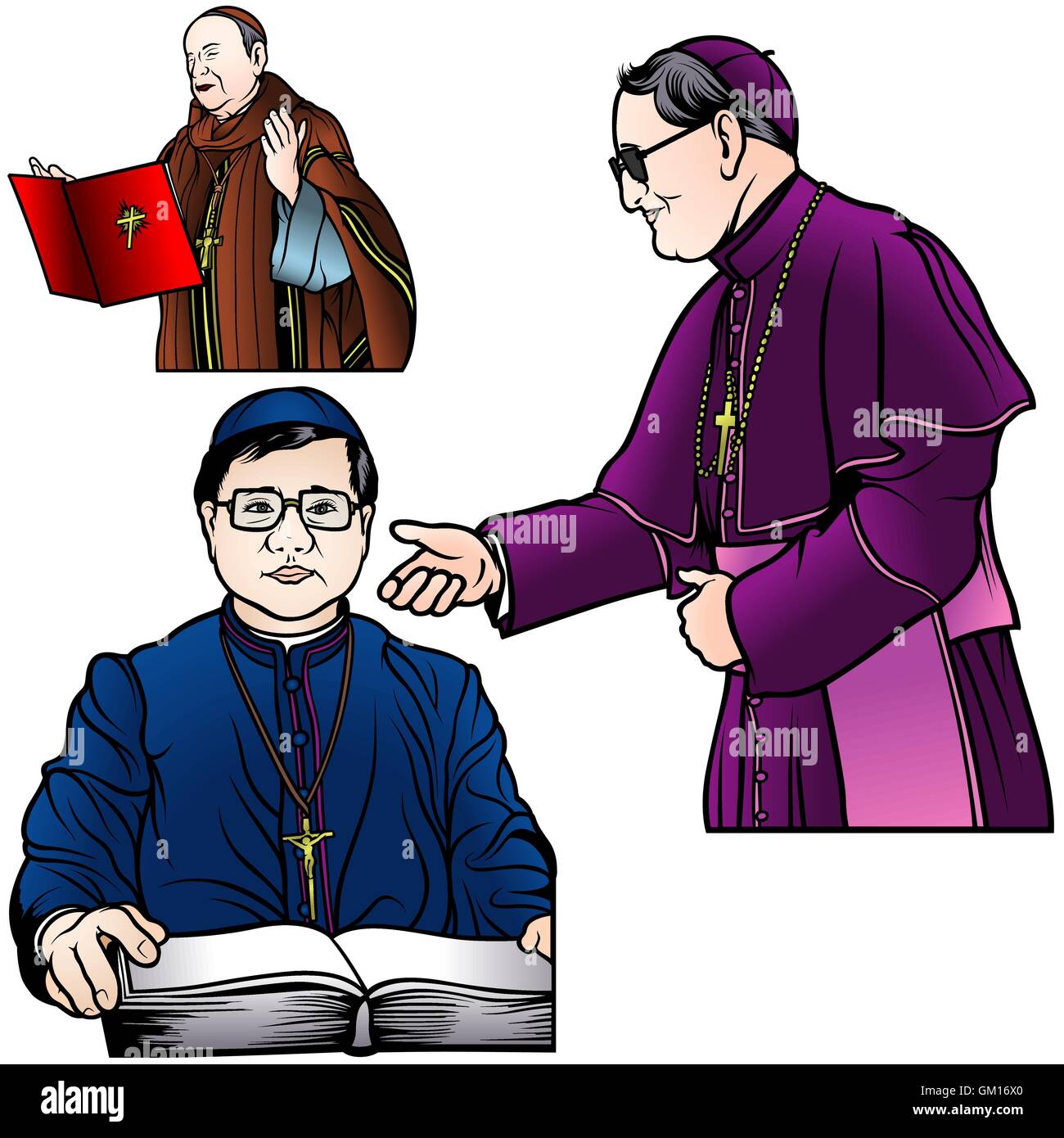 Set di Bishop Illustrazione Vettoriale