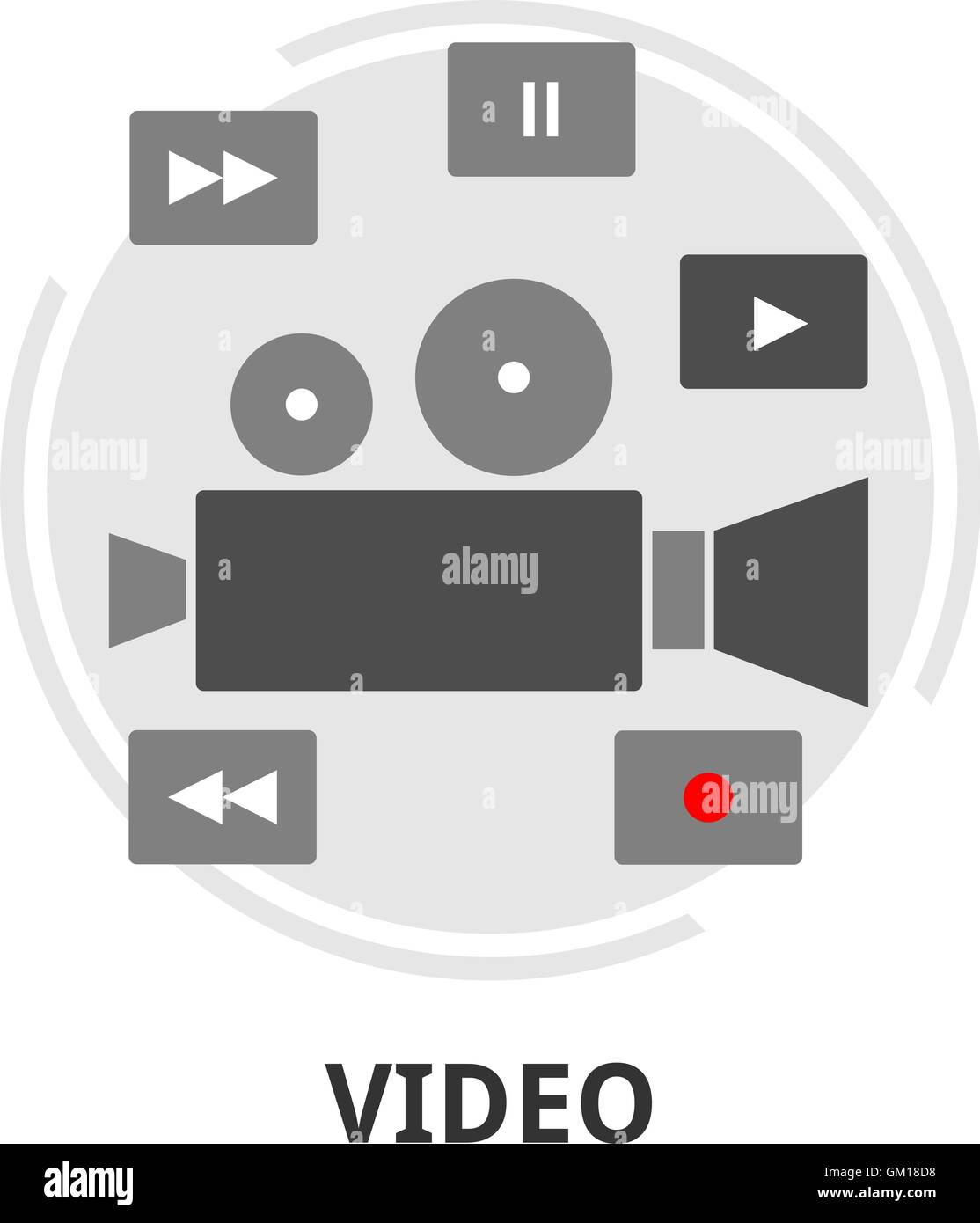 vettoriale - video Illustrazione Vettoriale