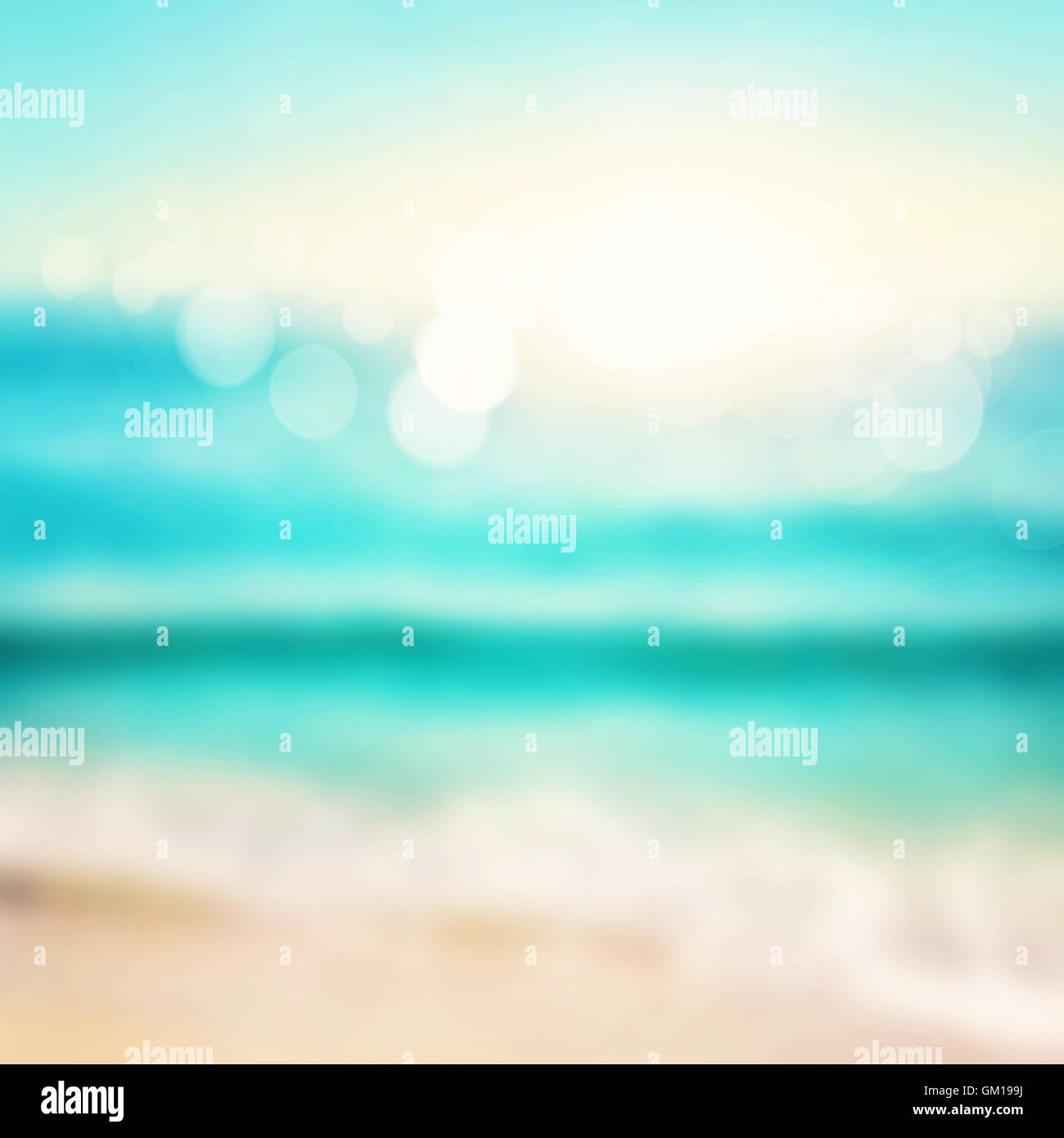 Illustrazione di astratta sfondo del mare Foto Stock