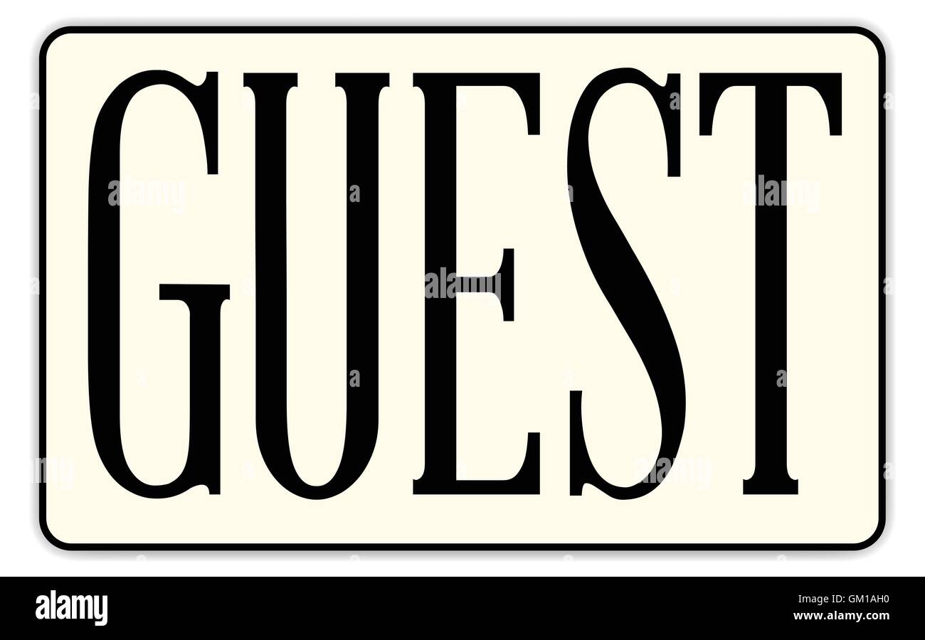 Guest Illustrazione Vettoriale
