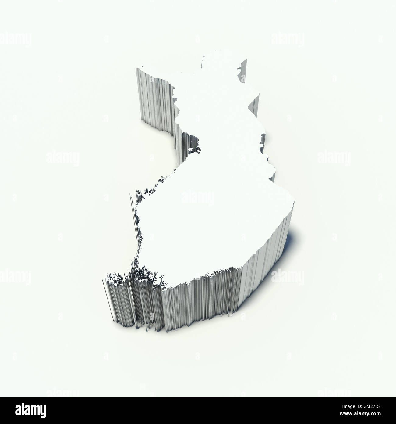 Mappa della Finlandia Foto Stock