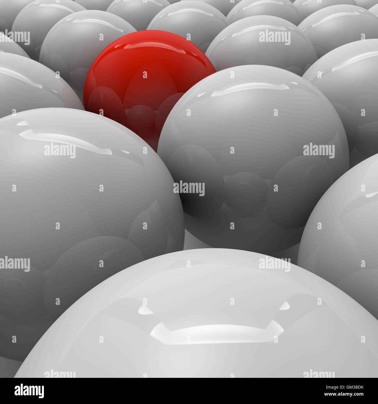 Un gruppo di sfere Foto Stock