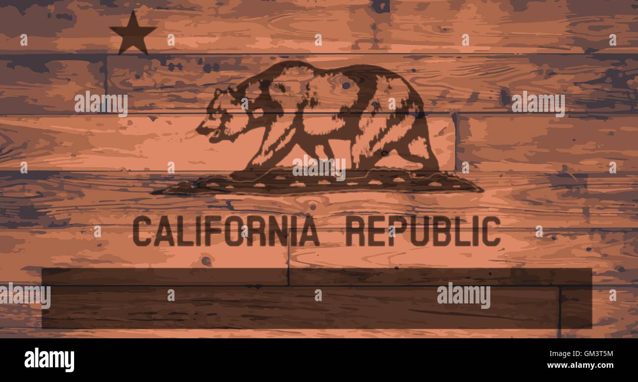 Bandiera della California Brand Illustrazione Vettoriale