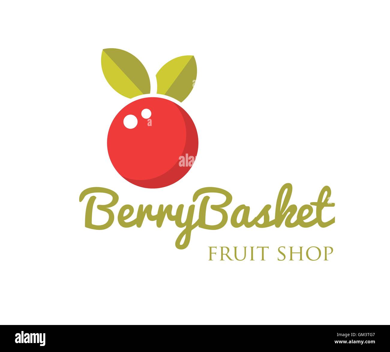 Vettore moderno luminoso logo berry Illustrazione Vettoriale