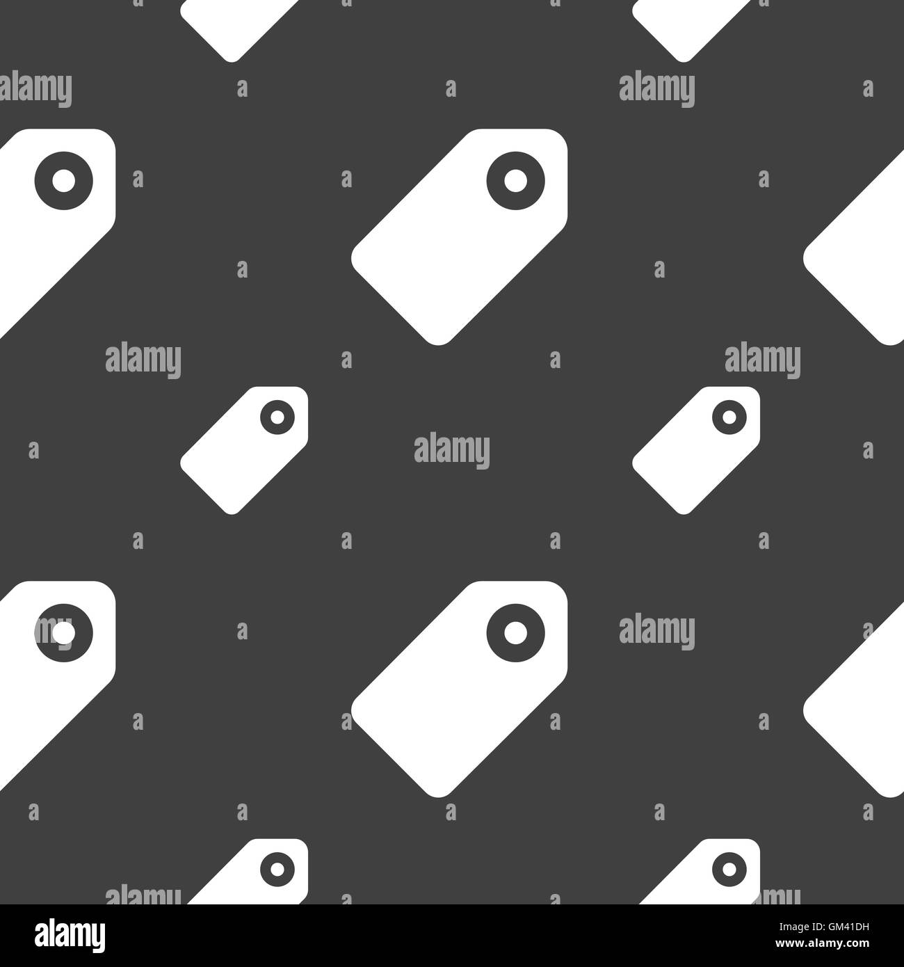 Offerta speciale marchio icona segno. Seamless pattern su uno sfondo grigio. Vettore Illustrazione Vettoriale